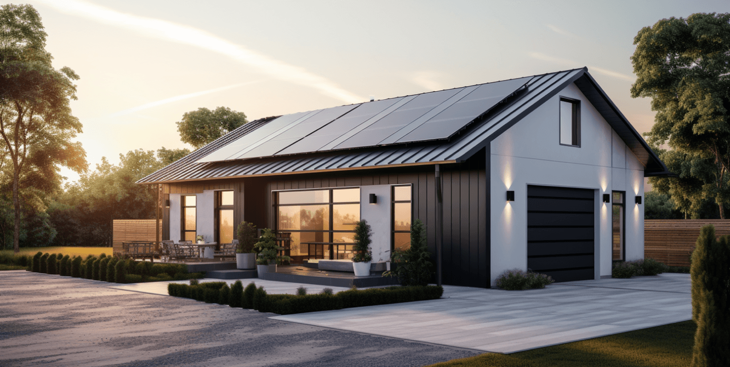 Man With Drill Installing Solar Panel